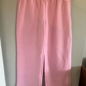 NWOT Edikted Pink wide leg Sweatpants